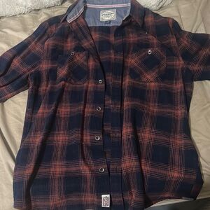 Flag and anthem flannel shirt